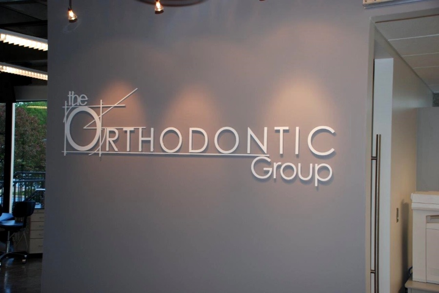 Interior flat cut out letters for The Orthodontic Group