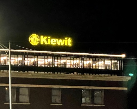 Kiewit South Elevation Illuminated