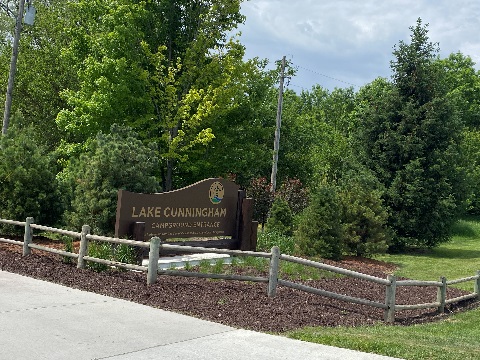 Lake Cunningham Entrance Sign