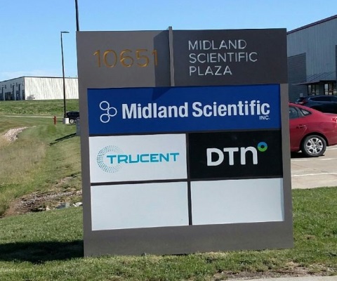 Midland Scientific Illuminated Monument Sign