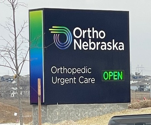 OrthoNebraska Monument Sign